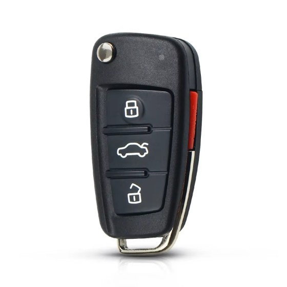 Audi 2005-2010 4 Button Flip Key Shell for MYT4073A / NBG009272T